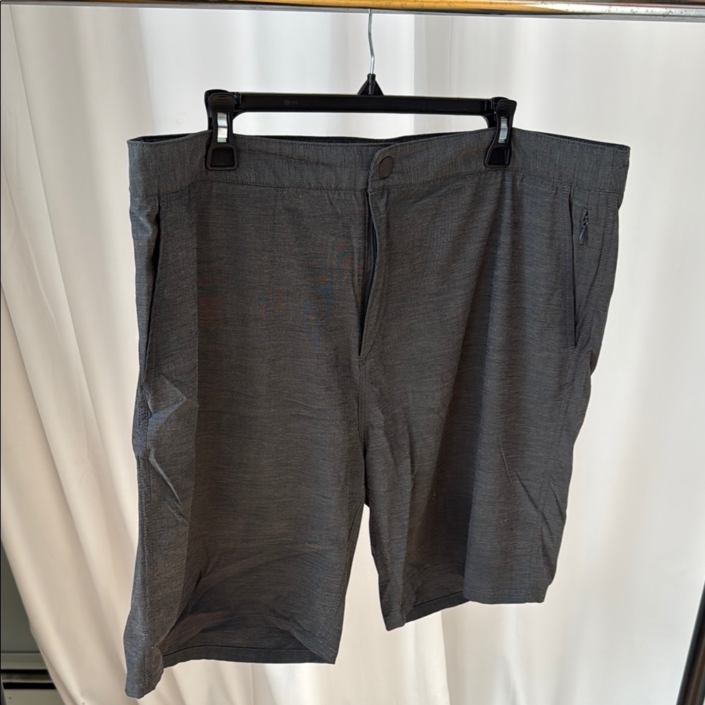 johnnie-O Gray Flat Front Shorts